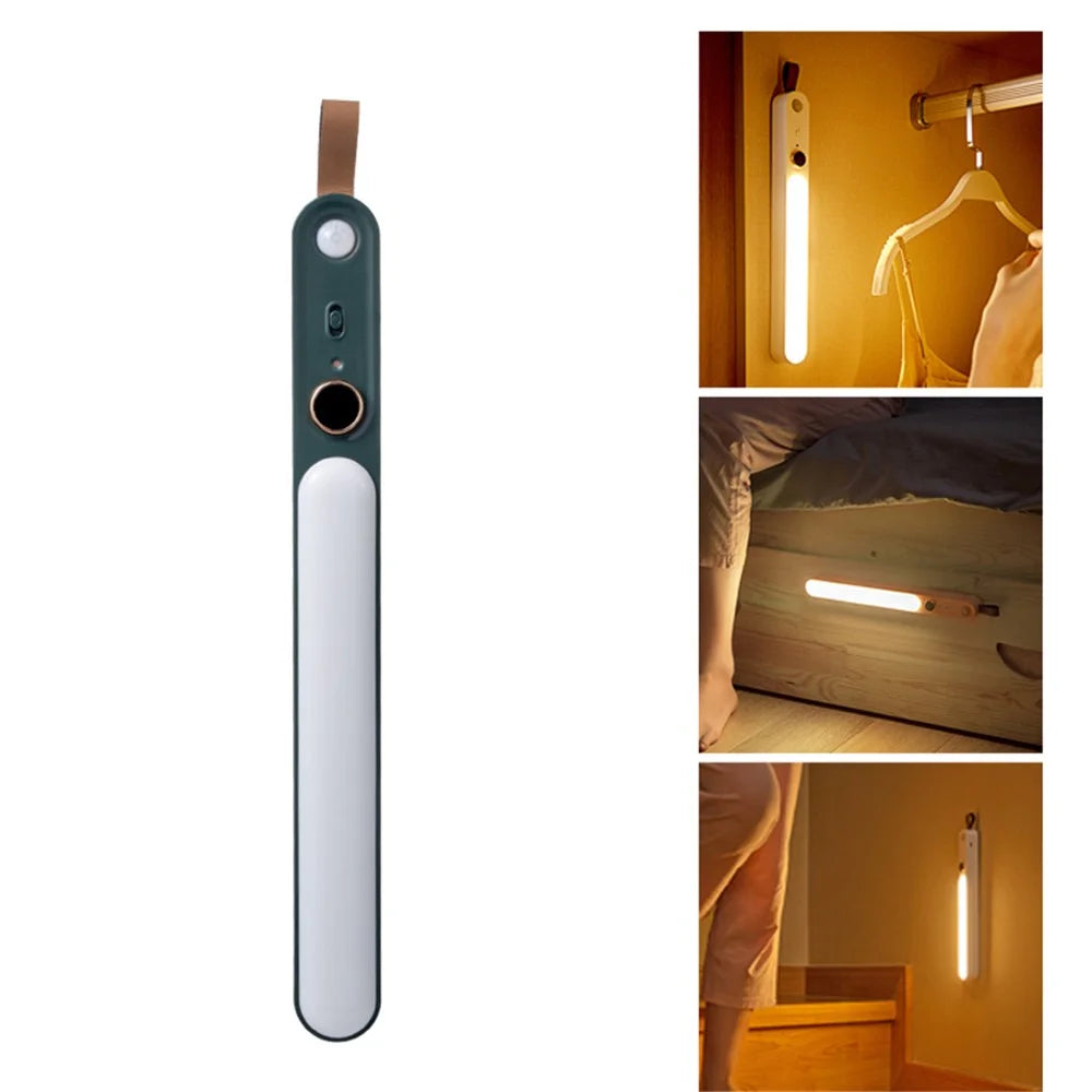 ZDX-01 Motion Sensor Magnetic Closet Light Rechargeable Under Cabinet Lamp Bar - Green - 1