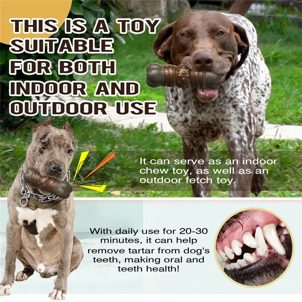 GGT-01 Bone Dog Chewing Squeaky Toy Gift Pet Teething Stick (BPA Free, CPC / FDA / RoHS Certified) - 6