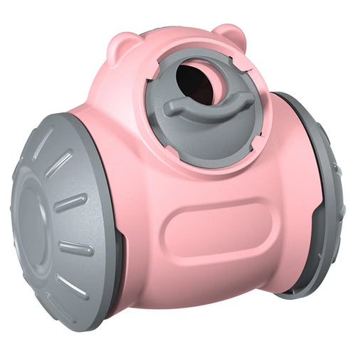 LSX-01 Rolling Dog Treat Dispenser Slow Feeder Tumbler Pet Toy Gift (BPA Free, CPC / FDA / RoHS Certified) - Pink - 1