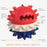 TTQ-01 Pet Dog Treat Ball Feed Dispenser Tooth Cleaning Bounce Toy Gift (BPA Free, CPC / FDA / RoHS Certified) - Red+White+Blue - 3