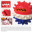 TTQ-01 Pet Dog Treat Ball Feed Dispenser Tooth Cleaning Bounce Toy Gift (BPA Free, CPC / FDA / RoHS Certified) - Red+White+Blue - 5