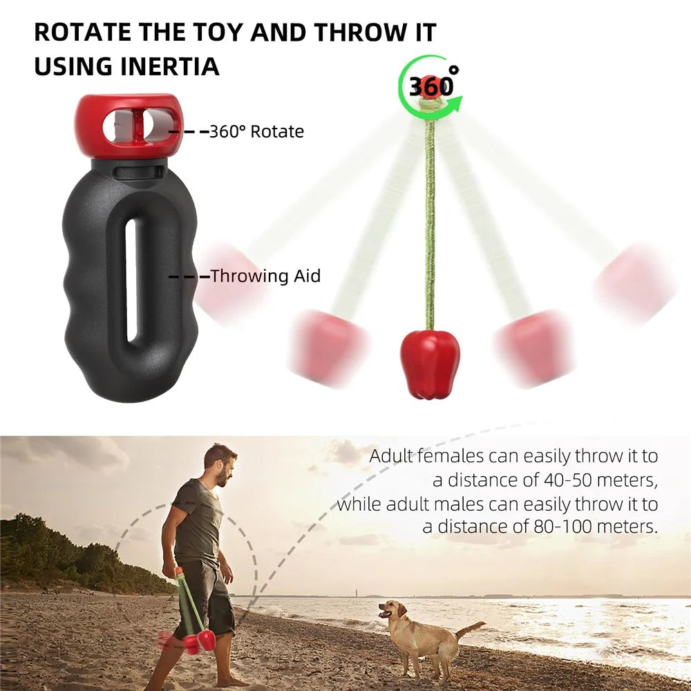HWPG-01 Dog Fetch Catch Throw Toy Apple Fruit Pet TPR Toy Gift (BPA Free, CPC / FDA / RoHS Certified) - Red - 4