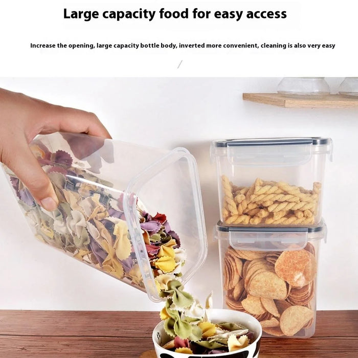 14Pcs / Set Kitchen Storage Jars with Lid Clear Airtight Storage Containers (BPA-Free, FDA / LFGB / FCM Certified) - 5