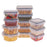 12Pcs / Set Clear PP Jars Airtight Food Storage Containers with Lid for Kitchen (BPA-Free, FDA / LFGB / FCM Certified) - 1