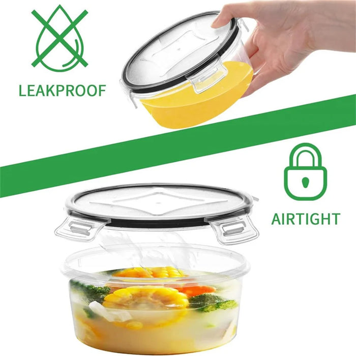 12Pcs / Set Clear PP Jars Airtight Food Storage Containers with Lid for Kitchen (BPA-Free, FDA / LFGB / FCM Certified) - 6