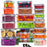 24Pcs / Set Kitchen Food Storage Jars Airtight Clear PP Containers with Lid (BPA-Free, FDA / LFGB / FCM Certified) - 1