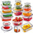 24Pcs / Set Kitchen Food Storage Jars Airtight Clear PP Containers with Lid (BPA-Free, FDA / LFGB / FCM Certified) - 2