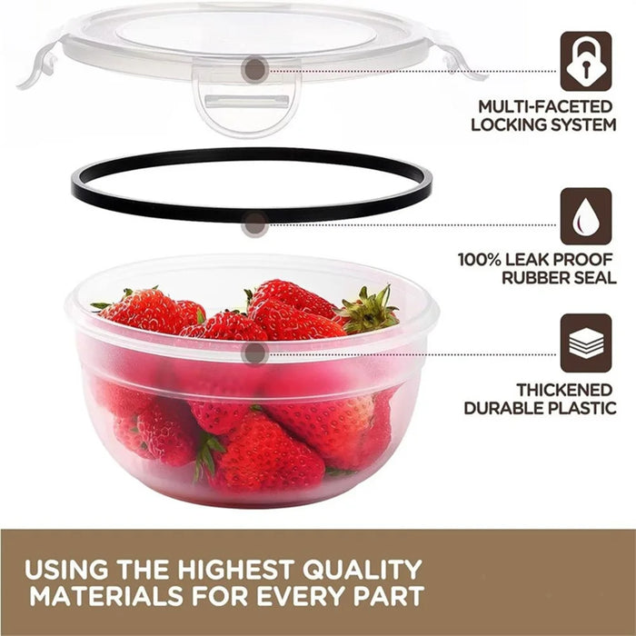 24Pcs / Set Food Storage Containers Kitchen Airtight PP Jars with Lid (BPA-Free, FDA / LFGB / FCM Certified) - 7