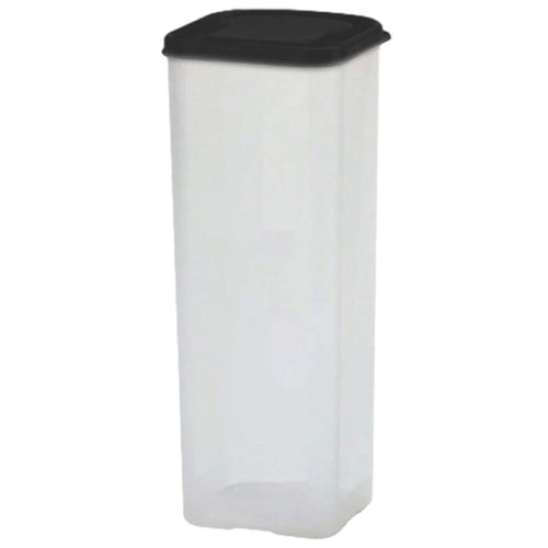 Airtight Bread Storage Container with Lid Transparent Plastic Kitchen Bread Box (BPA Free, No FDA) - Black - 1