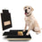 Solid Wood Dog Scratch Board with Retractable Food Box Pet Toy Nail File Trimmer - 2