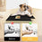 Solid Wood Dog Scratch Board with Retractable Food Box Pet Toy Nail File Trimmer - 4