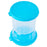 Hourglass Pickle Jar Dry Wet Separation Airtight Fridge Organizer for Kimchi Olives Pickled Vegetables (BPA Free, No FDA) - Blue - 1