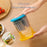 Hourglass Pickle Jar Dry Wet Separation Airtight Fridge Organizer for Kimchi Olives Pickled Vegetables (BPA Free, No FDA) - Blue - 4