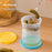 Hourglass Pickle Jar Dry Wet Separation Airtight Fridge Organizer for Kimchi Olives Pickled Vegetables (BPA Free, No FDA) - Blue - 5