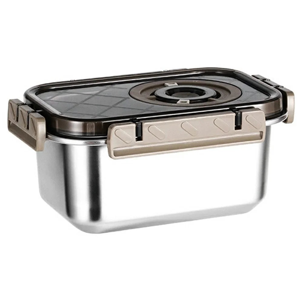 Stainless Steel Food Storage Container 1200ML Leak-Proof Salad Container with Lid (No FDA) - 1