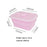 1000ml Rectangle Food Grade Silicone Collapsible Lunch Box Foldable Microwave Safe Storage Container (BPA-Free, FDA Certified) - Blue - 7