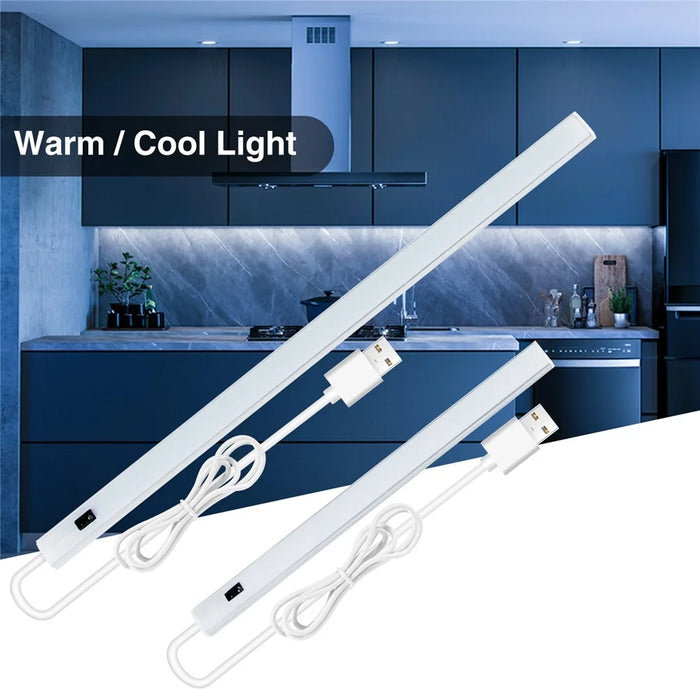 35 LEDs Motion Sensor LED Under Cabinet Night Light Human Body Induction Long Strip Lamp for Closet Wardrobe 0.4m - White - 4