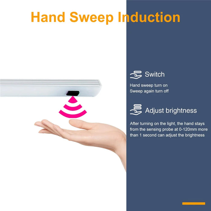 35 LEDs Motion Sensor LED Under Cabinet Night Light Human Body Induction Long Strip Lamp for Closet Wardrobe 0.4m - White - 5