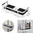 A2241 Bathroom Pole Storage Shelf No Drilling Lifting Bar Shampoo Tray Shower Head Holder with Double Hooks - 1