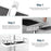 A2241 Bathroom Pole Storage Shelf No Drilling Lifting Bar Shampoo Tray Shower Head Holder with Double Hooks - 4
