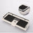 A2241 Bathroom Pole Storage Shelf No Drilling Lifting Bar Shampoo Tray Shower Head Holder with Double Hooks - 5