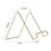 16 x 16.5 x 13.5cm Nordic Style Wrought Iron Magazine Storage Rack Gold-plated Tablet Stand Metal Holder for Cookbooks/Photographs - Size: L - 6