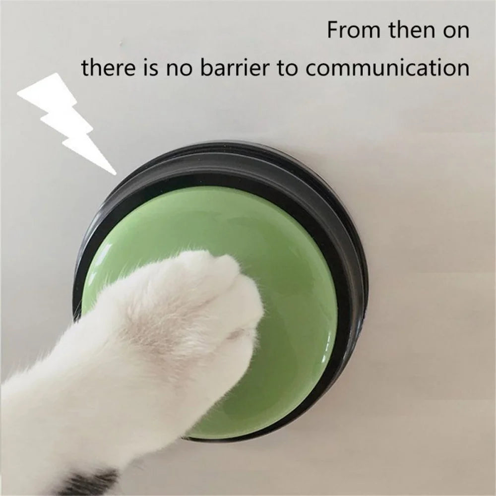 Battery Powered Voice Recording Button for Dog Communication Pet Gift Training Buzzer Device - Yellow - 2