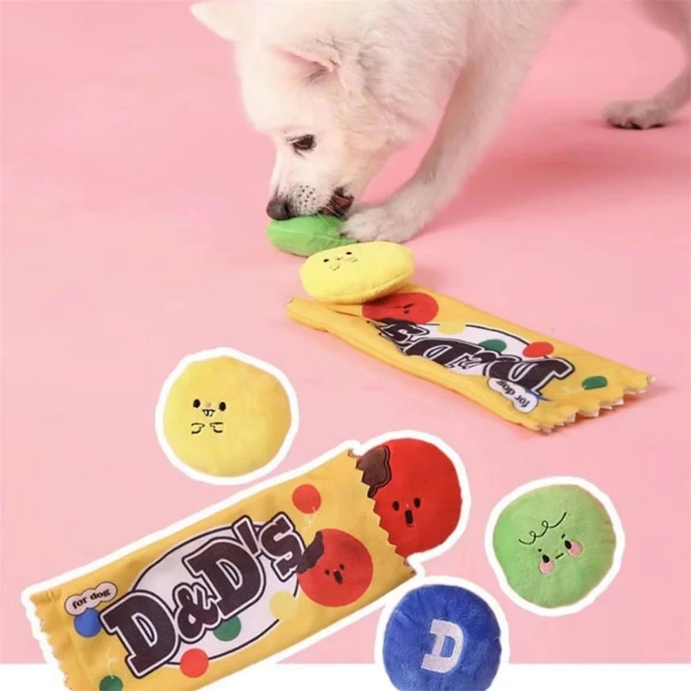 TG-TOY0546 4Pcs / Set Cat Play Toy Pet Gift Food Dispensing Sound Toy Kitten Interactive Plush Ball ST - 3