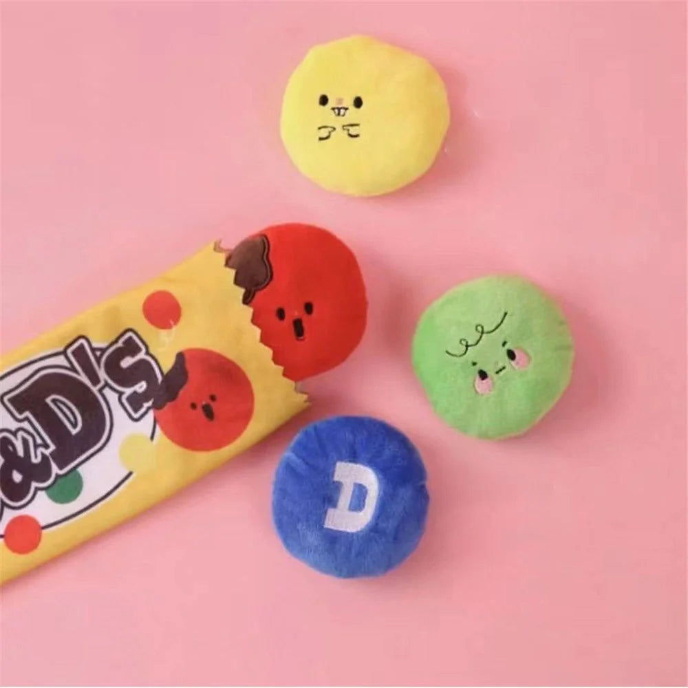 TG-TOY0546 4Pcs / Set Cat Play Toy Pet Gift Food Dispensing Sound Toy Kitten Interactive Plush Ball ST - 5