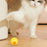 AIWO Pet Smart Rolling Ball Cat Teaser Bite Resistant Dog Interactive Training Toy - Floral / Yellow - 2