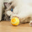AIWO Pet Smart Rolling Ball Cat Teaser Bite Resistant Dog Interactive Training Toy - Floral / Yellow - 4