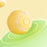 AIWO Pet Smart Rolling Ball Cat Teaser Bite Resistant Dog Interactive Training Toy - Floral / Yellow - 6