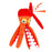 Octopus Style Interactive Dog Toy Bite Resistant Squeaking Cleaning Teeth Pet Puppy Plush Toy ST - 3