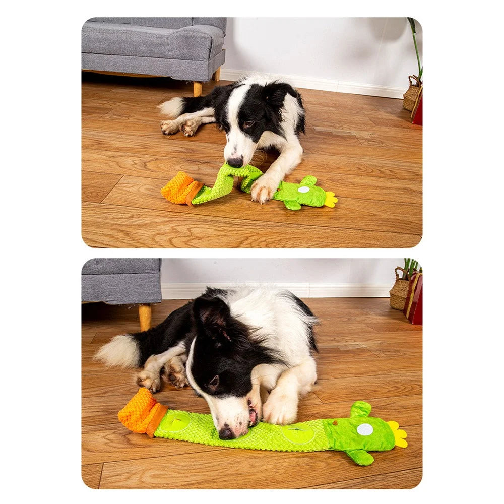 Cactus Style Squeaky Chew Dog Toy Food Sniffing Feeding Stress Relief Pet Supply ST - 7