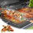 Stainless Steel Grill Basket with Wood Handle Scald Proof BBQ Rolling Grilling Basket (BPA Free, No FDA) - 3