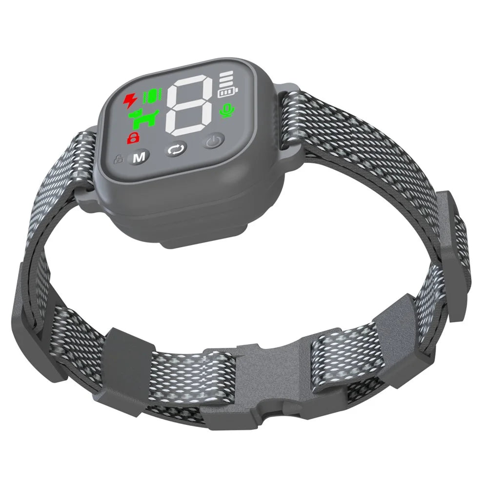 776 Pet Bark Control Collar Color Screen Dogs Shock / Vibration / Sound Auto Trainer Gift (CE FCC UN38.3 MSDS Certified) - Black - 1