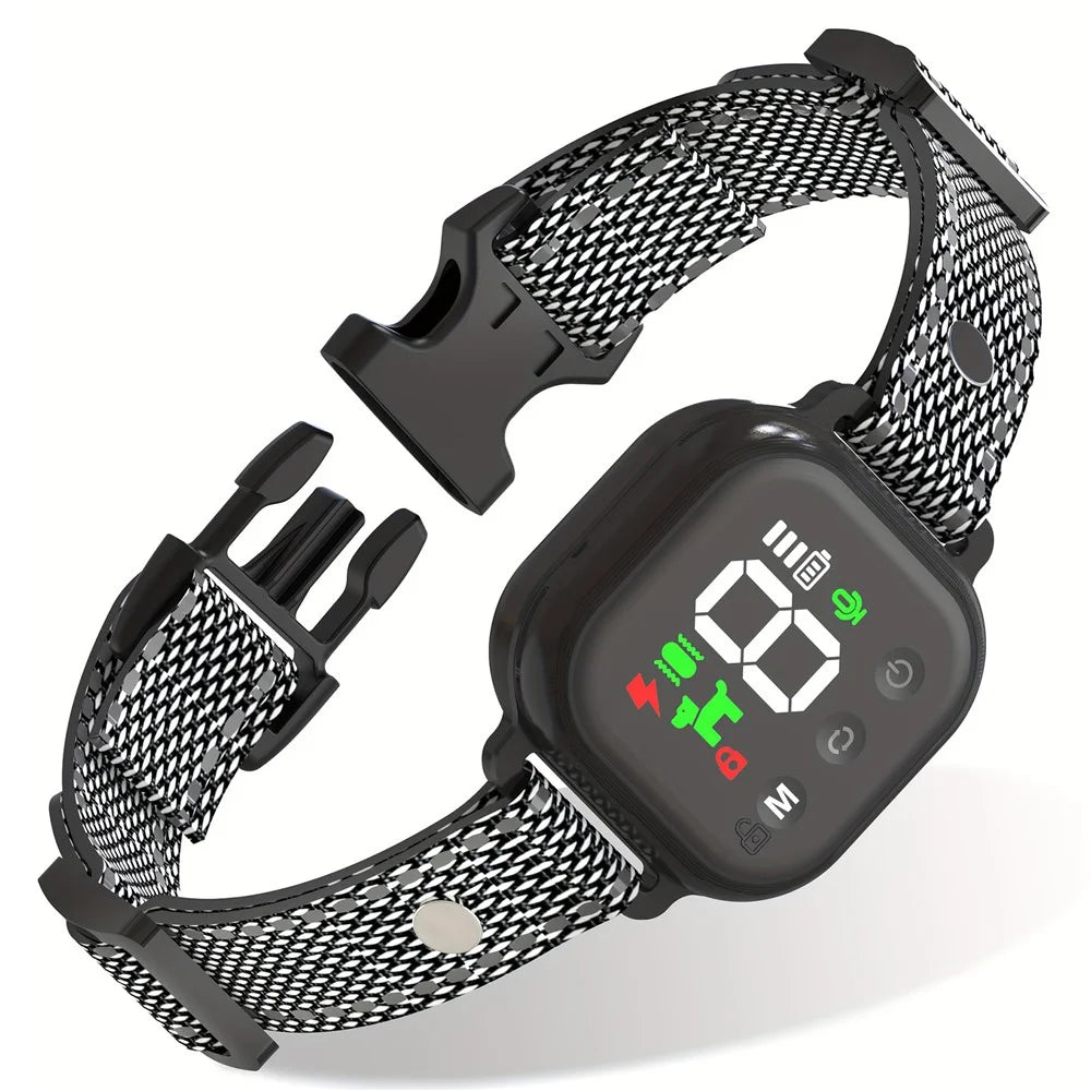 776 Pet Bark Control Collar Color Screen Dogs Shock / Vibration / Sound Auto Trainer Gift (CE FCC UN38.3 MSDS Certified) - Black - 2
