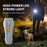 Portable Ultrasonic Pet Gift Dog Anti Barking Device Rechargeable LED Flash Training Aid - Black+Orange - 5