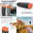 Ultrasonic Anti Barking Dog Trainer Portable Rechargeable LED Flash Pet Gift Training Tool - Black+Orange - 4