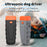 Ultrasonic Anti Barking Dog Trainer Portable Rechargeable LED Flash Pet Gift Training Tool - Black+Orange - 5