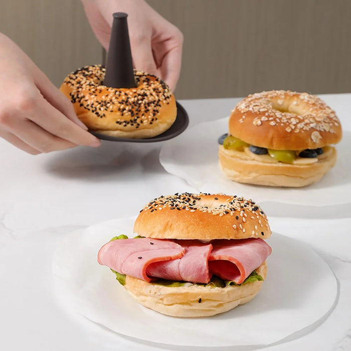 6Pcs Oven-Safe Silicone Baking Molds for Bread Donuts (BPA Free, No FDA) - 6