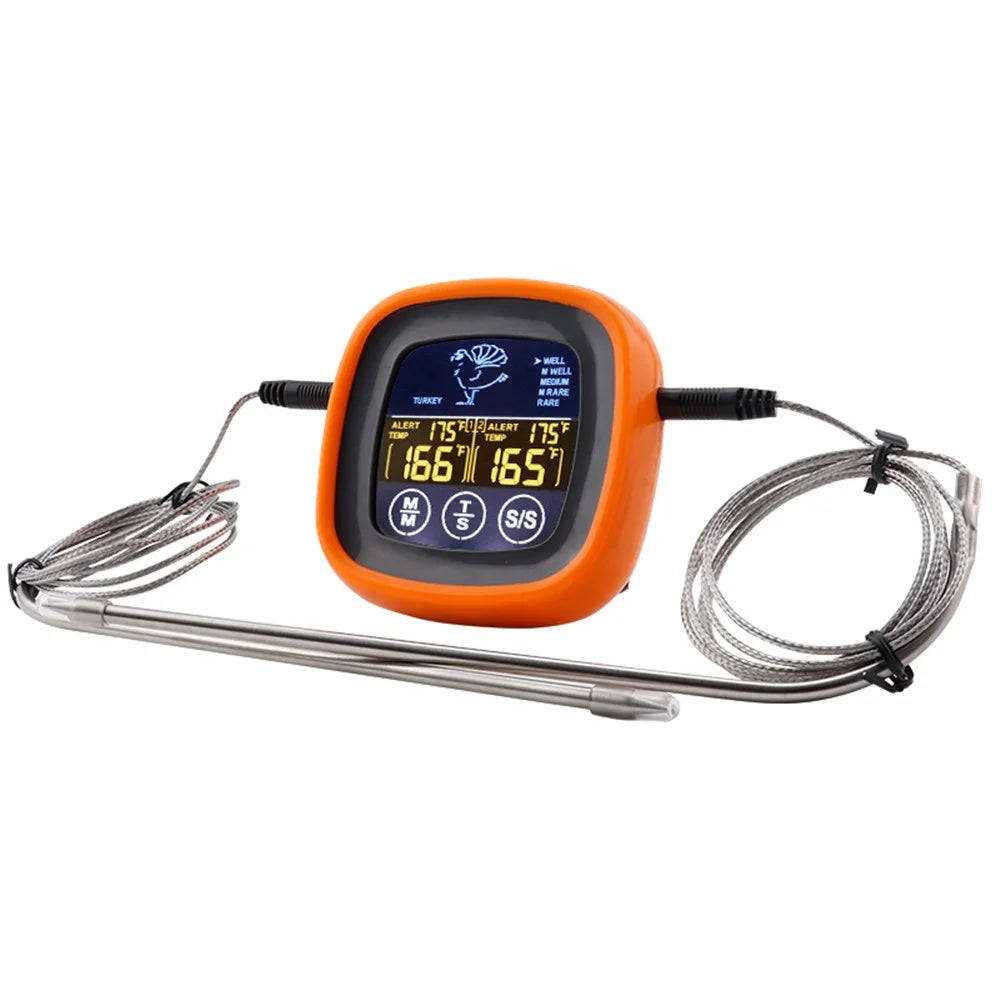 TS-6602 Dual Probe Digital Food Thermometer for BBQ Meat Cooking Kitchen Temperature Gauge - 1