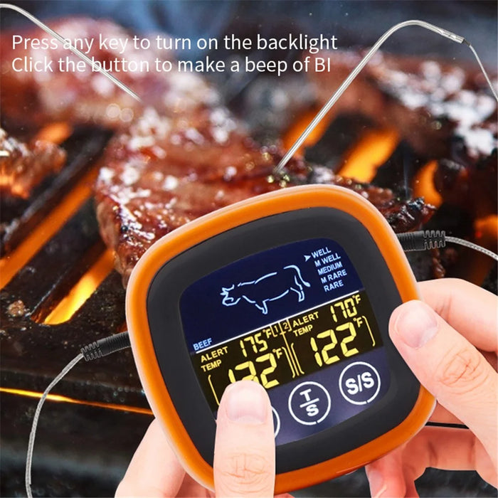 TS-6602 Dual Probe Digital Food Thermometer for BBQ Meat Cooking Kitchen Temperature Gauge - 4