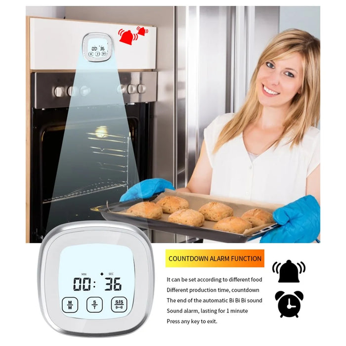 TS-BN53-A Wireless Digital Food Thermometer for Kitchen BBQ Cooking Timer Temperature Gauge with Probe - 3