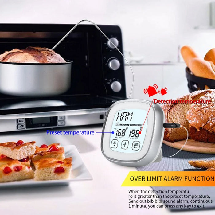 TS-BN53-A Wireless Digital Food Thermometer for Kitchen BBQ Cooking Timer Temperature Gauge with Probe - 4
