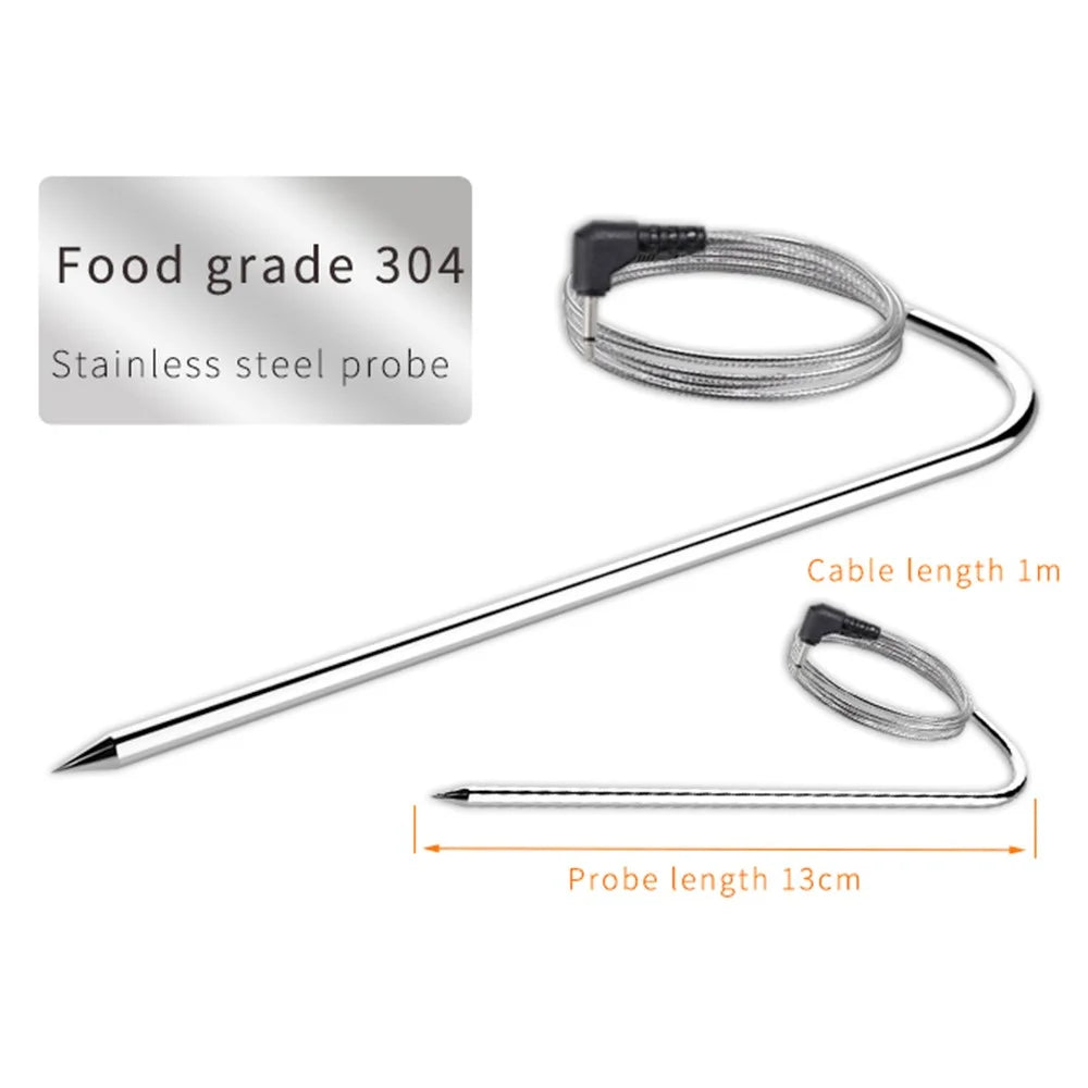 TS-BN50 Digital Food Thermometer for BBQ Kitchen Cooking with Alarm Timer Temperature Gauge - 7