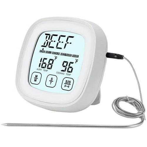 TS-802A-1 2.3 Inch Touch Screen 8 Food Types Digital Meat Thermometer for BBQ Grill Cooking with Timer - 1