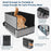 Waterproof 600D Oxford Fabric Foldable Cat Litter Box Portable Travel Pet Toilet Gift for Cats - 3