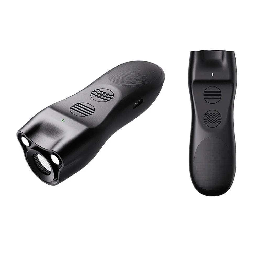 P23 Mini Ultrasonic Anti Barking Device for Dogs Gift Portable Bark Control Dog Training Deterrent - Black - 1