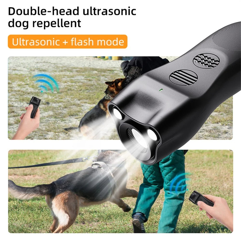 P23 Mini Ultrasonic Anti Barking Device for Dogs Gift Portable Bark Control Dog Training Deterrent - Black - 2